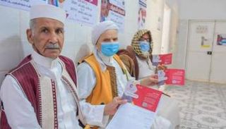 أحد مراكز التطعيم بلقاح كورونا في ليبيا
