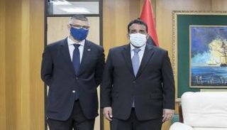 رئيس الرئاسي الليبي وسفير الاتحاد الأوروبي 