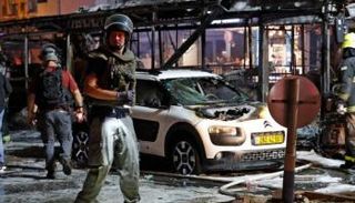 أضرار بموقع إسرائيلي عقب قصف صاروخي من غزة - أرشيفية