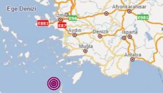 النقطة التي ضربها الزلزال