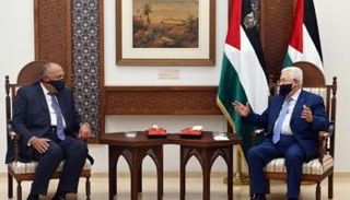الرئيس الفلسطيني ووزير الخارجية المصري-أرشيفية