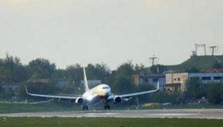طائرة "رايان إير" في مينسك 
