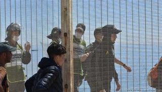 السياج الذي يفصل مدينة سبتة عن باقي التراب المغربي