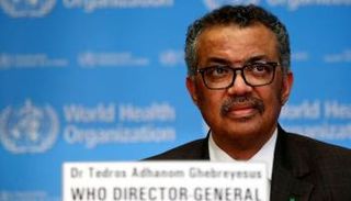 مدير عام منظمة الصحة العالمية تيدروس أدهانوم جيبريسوس