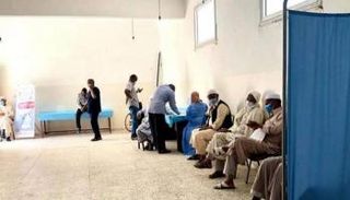  أحد مراكز تلقي لقاح كورونا في ليبيا