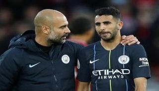 رياض محرز وبيب جوارديولا