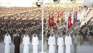 صورة التقطت في احتفالية عودة القوات الإماراتية من اليمن العام الماضي