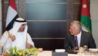 الشيخ محمد بن زايد آل نهيان والملك عبدالله الثاني