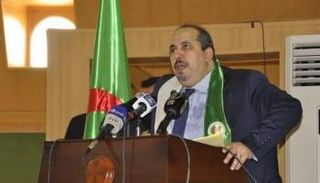 أمين عام حزب جبهة التحرير الوطني بالجزائر في تجمع انتخابي شرق البلاد