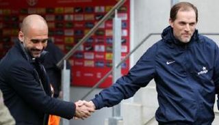 توخيل مدرب تشيلسي وجوارديولا مدرب مانشستر سيتي