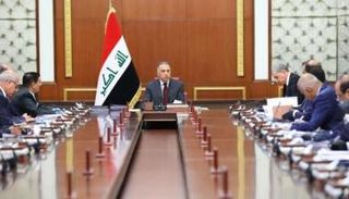 الكاظمي خلال جلسة سابقة لمجلس الوزراء العراقي