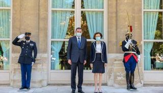 جانب من لقاء الدبيبة ووزيرة الجيوش الفرنسية