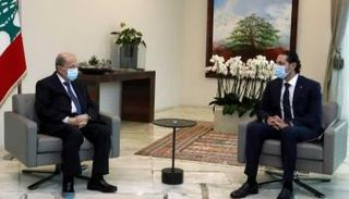 لقاء سابق بين عون والحريري للبحث في الحكومة المتعثرة_ أرشيفية