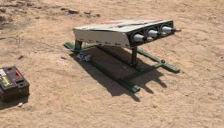 منصة صواريخ كاتيوشا معدة للإطلاق 