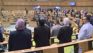 مجلس النواب الأردني خلال تصويته على فصل العجارمة