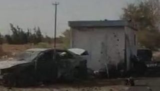 صورة تظهر آثار التفجير الانتحاري