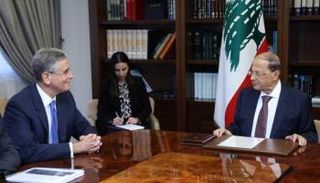 الرئيس ميشال عون وبلحاج في لقاء اليوم