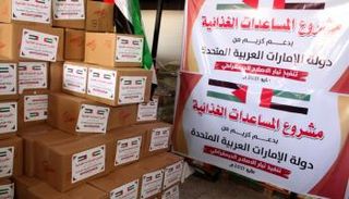 مساعدات إماراتية لغزة