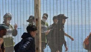 السياج الذي يفصل مدينة سبتة عن باقي التراب المغربي