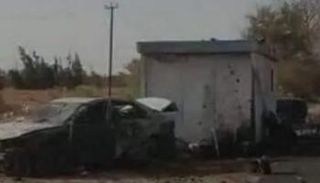 صورة تظهر آثار التفجير الانتحاري