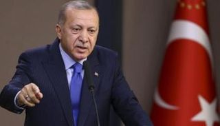 الرئيس التركي خلال الاجتماع