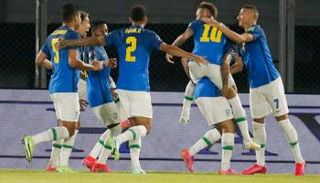 من مباراة البرازيل وباراجواي