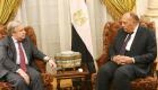 شكري لجوتيريس: مفاوضات سد النهضة بحاجة لإرادة سياسية صادقة