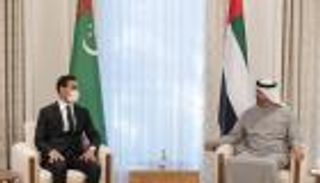 محمد بن زايد يتلقى رسالة خطية من رئيس تركمانستان