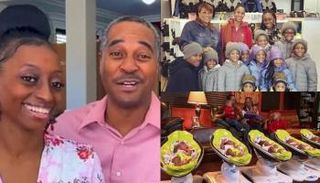 الزوج والزوجة وعدد من أطفالهما