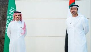 لقاء سابق بين وزير الخارجية الإماراتي ونظيره السعودي- أرشيفية