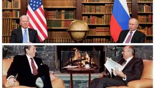 من الأعلى بايدن وبوتين ثم رونالد ريغان ومايكل جورباتشوف