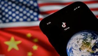 شعار تطبي تيك توك وعلما الصين وأمريكا