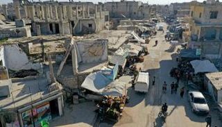 صورة جوية من ريف حلب- الفرنسية