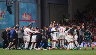 فرحة منتخب الدنمارك
