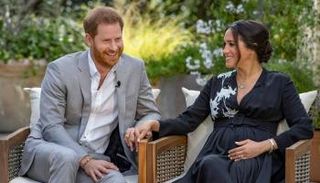 الأمير هاري وميجان ماركل خلال لقائهما مع أوبرا وينفري - أرشيفية