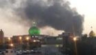 حريق واسع النطاق وسط العاصمة الإيرانية طهران