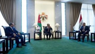 السيسي والكاظمي في ضيافة الملك عبدالله بالأردن - أرشيفية