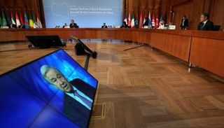 جانب من فعاليات مؤتمر برلين حول ليبيا - أ.ف.ب