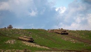 دبابتان إسرائيليتان في هضبة الجولان - أرشيفية