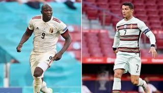 كريستيانو رونالدو قائد البرتغال وروميلو لوكاكو مهاجم بلجيكا