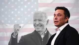 الرئيس الأمريكي جو بايدن وإيلون ماسك