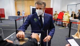 الرئيس الفرنسي إيمانويل ماكرون - أ.ف.ب