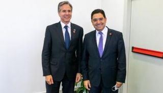 ناصر بوريطة وأنتوني بلنكن في روما