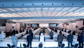 أعضاء الملتقى السياسي في اجتماعهم بجنيف 