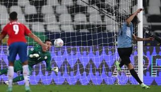 من مباراة أوروجواي وباراجواي