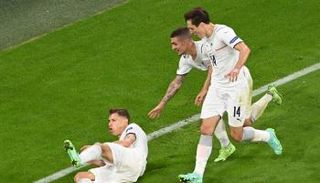 من مواجهة بلجيكا ضد إيطاليا في يورو 2020