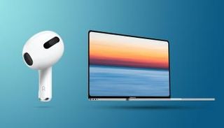 جهاز مابك بوك وسماعات إير بودز