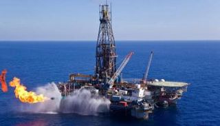 أحد حقول الغاز المصرية بالبحر المتوسط - أرشيفية