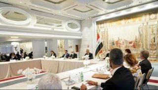 جانب من مباحثات الوفد العراقي خلال زيارته لإيطاليا