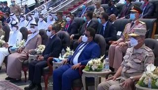مراسم افتتاح قاعدة 3 يوليو العسكرية في مصر